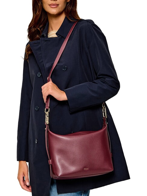 TONIE Borsa a spalla in pelle con tracolla red apple - Borse Donna
