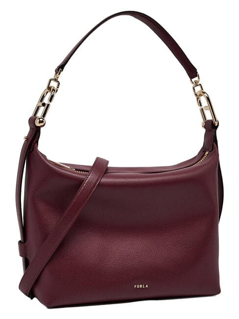 TONIE Borsa a spalla in pelle con tracolla red apple - Borse Donna