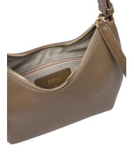 FURLA GOCCIA Borsa a spalla pelle martellata muddy gray - Borse Donna - 5