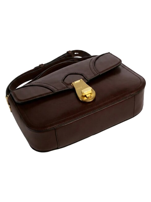 MIA Borsa a mano con tracolla, in pelle moka with gold - Borse Donna