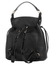 THE BRIDGE MARTINA Zaino in pelle martellata Nero Oro - Borse Donna - 3