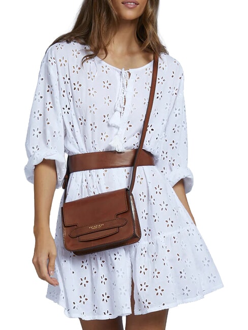 LUCREZIA Mini bag a tracolla moka with gold - Borse Donna