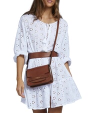 THE BRIDGE LUCREZIA Mini bag a tracolla moka with gold - Borse Donna - 2