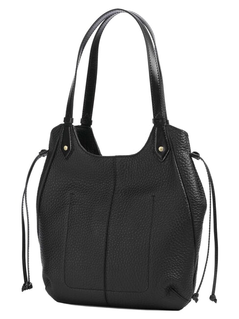 MARTINA Borsa a spalla, in pelle Nero Oro - Borse Donna