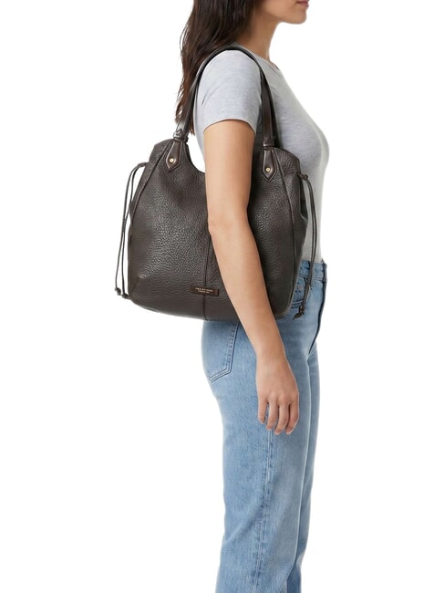 MARTINA Borsa a spalla, in pelle moka with gold - Borse Donna