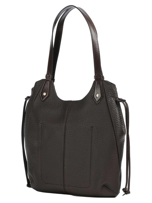 MARTINA Borsa a spalla, in pelle moka with gold - Borse Donna