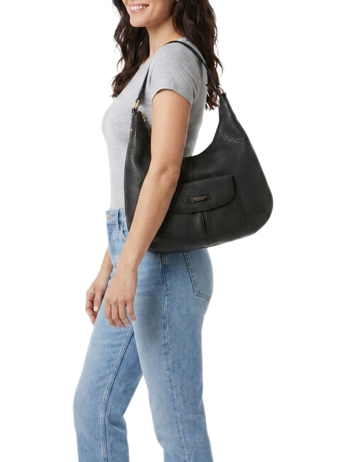 MARTINA Borsa a spalla, in pelle Nero Oro - Borse Donna