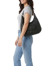 THE BRIDGE MARTINA Borsa a spalla, in pelle Nero Oro - Borse Donna - 2