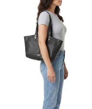 THE BRIDGE MARTINA Borsa a spalla, in pelle Nero Oro - Borse Donna - 2