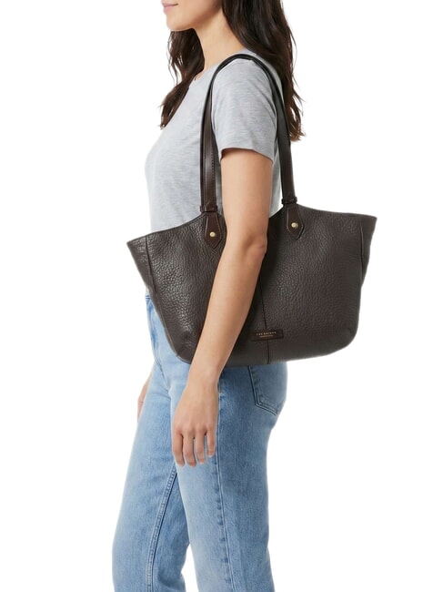 MARTINA Borsa a spalla, in pelle moka with gold - Borse Donna