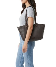 THE BRIDGE MARTINA Borsa a spalla, in pelle moka with gold - Borse Donna - 2