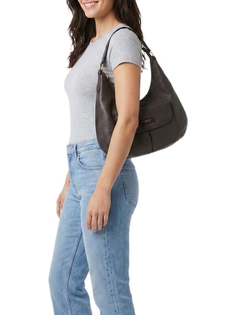 MARTINA Borsa a spalla, in pelle moka with gold - Borse Donna