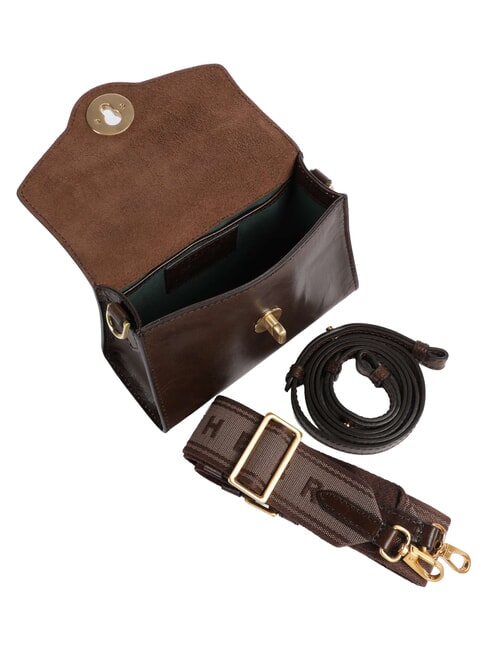 IRENE  Mini Bag a tracolla, in pelle moka with gold - Borse Donna
