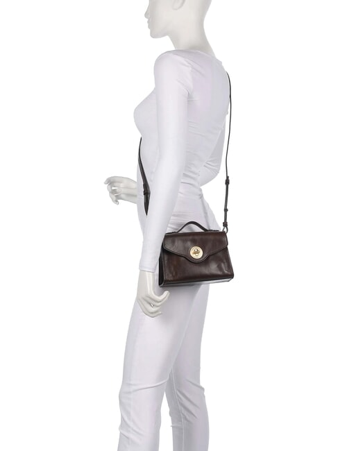 IRENE  Mini Bag a tracolla, in pelle moka with gold - Borse Donna