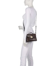 THE BRIDGE IRENE  Mini Bag a tracolla, in pelle moka with gold - Borse Donna - 5