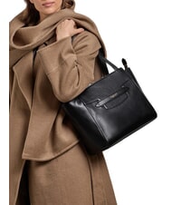 THE BRIDGE LUCREZIA Borsa shopping a spalla in pelle Nero Oro - Borse Donna - 2