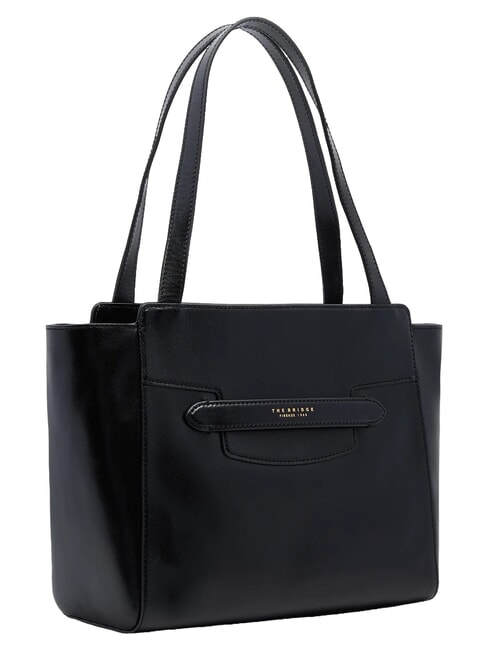 LUCREZIA Borsa shopping a spalla in pelle Nero Oro - Borse Donna