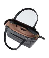 THE BRIDGE LUCREZIA Borsa shopping a spalla in pelle Nero Oro - Borse Donna - 5