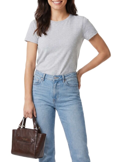 LUCREZIA Borsa a mano in pelle con tracolla moka with gold - Borse Donna
