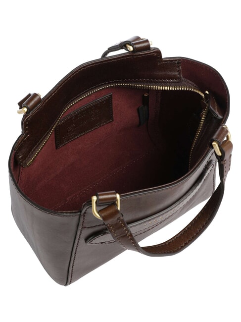LUCREZIA Borsa a mano in pelle con tracolla moka with gold - Borse Donna