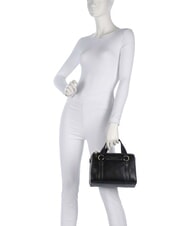 THE BRIDGE LAURA Borsa bauletto in pelle con tracolla Nero Oro - Borse Donna - 6
