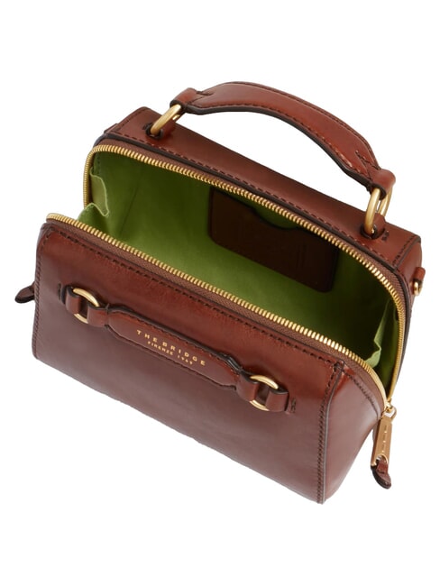 LAURA Borsa mini a mano con tracolla, in pelle MARRONE - Borse Donna