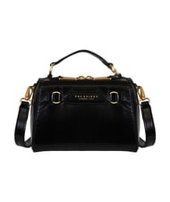 THE BRIDGE LAURA Borsa mini a mano con tracolla, in pelle Nero Oro - Borse Donna - 4