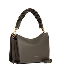 COCCINELLE BOHEME GRANA DOUBLE Borsa piccola a mano in pelle martellata fango/honey - Borse Donna - 2