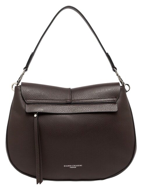HELENA ROUND Borsa a spalla con tracolla, in pelle espresso - Borse Donna