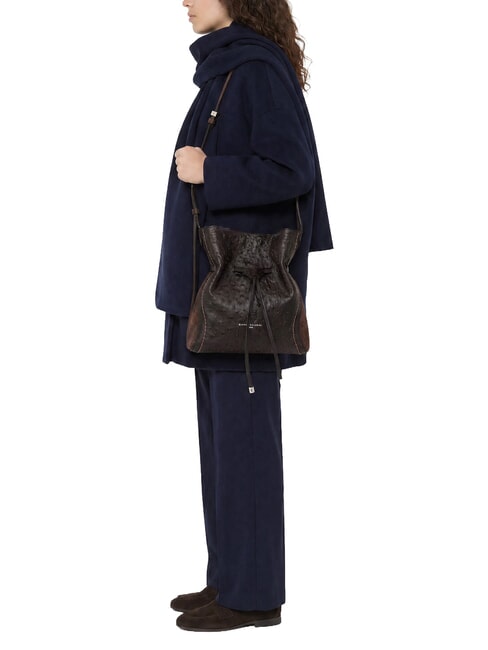 SIENNA Secchiello a tracolla, in pelle espresso - Borse Donna