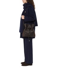 GIANNI CHIARINI SIENNA Secchiello a tracolla, in pelle espresso - Borse Donna - 2