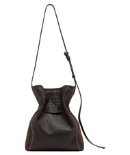 GIANNI CHIARINI SIENNA Secchiello a tracolla, in pelle espresso - Borse Donna - 4