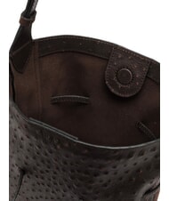 GIANNI CHIARINI SIENNA Secchiello a tracolla, in pelle espresso - Borse Donna - 5