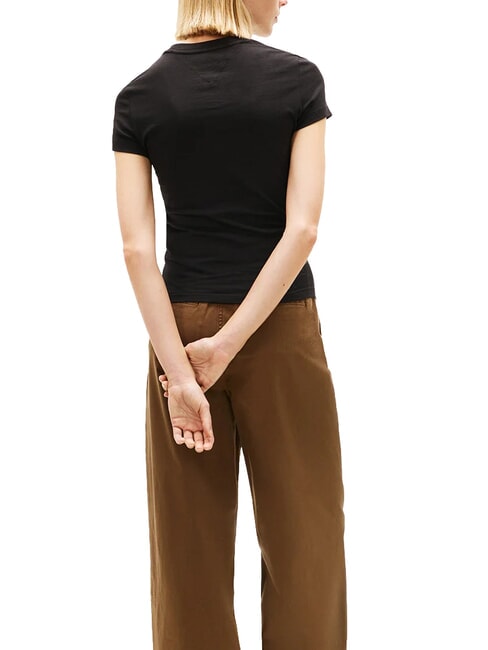 TJ FLAG T-Shirt in cotone black - T-shirt e Top Donna