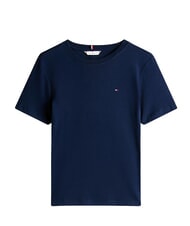 TOMMY HILFIGER TH T-Shirt in cotone dark night navy - T-shirt e Top Donna - 3