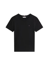 TOMMY HILFIGER TH T-Shirt in cotone black - T-shirt e Top Donna - 3