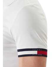 TOMMY HILFIGER TH Polo in cotone white - Polo Uomo - 3