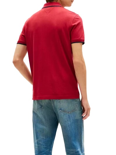 TH Polo in cotone rigenerato regatta red - Polo Uomo