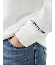 CALVIN KLEIN CKJ Felpa girocollo bright white - Felpe Uomo - 4