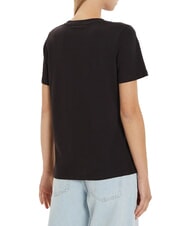 TOMMY HILFIGER TH 1985 T-Shirt in cotone black - T-shirt e Top Donna - 2