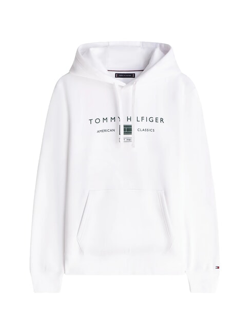 TH Felpa con cappuccio white - Felpe Uomo