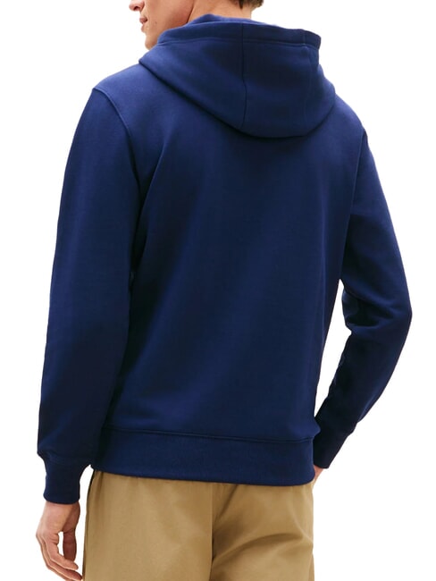 TH Felpa in cotone con cappuccio carbon navy - Felpe Uomo