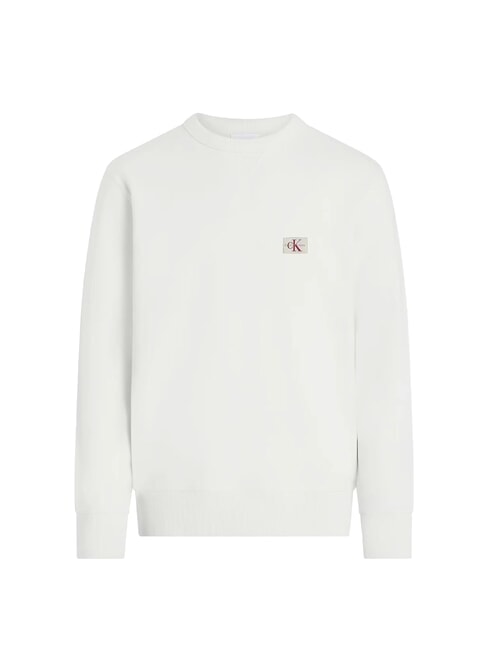 CKJ Felpa girocollo bright white - Felpe Uomo