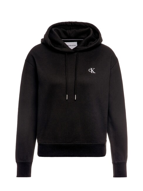 CKJ Felpa con cappuccio black beauty - Felpe Donna