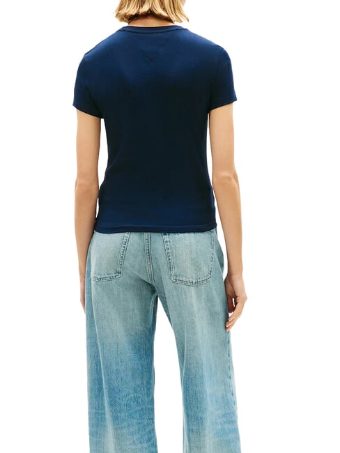 SCRIPT LOGO T-shirt manica corta dark night navy 1 - T-shirt e Top Donna