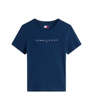 TOMMY HILFIGER SCRIPT LOGO T-shirt manica corta dark night navy 1 - T-shirt e Top Donna - 3