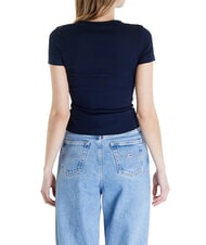 TOMMY HILFIGER TH JEANS T-shirt manica corta a costine - T-shirt e Top Donna