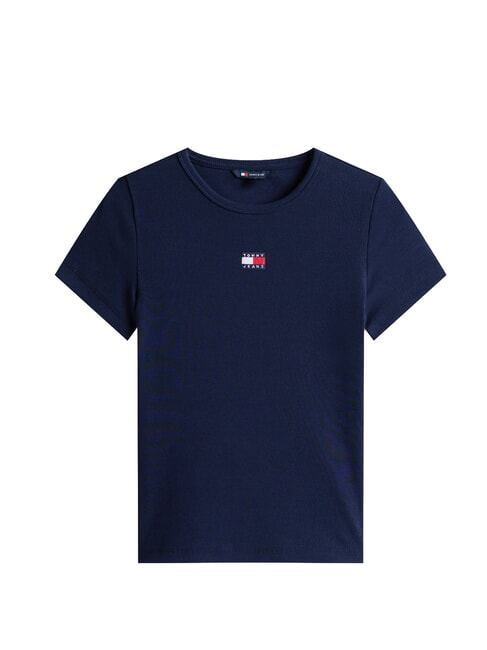 TH JEANS T-shirt manica corta a costine dark night navy - T-shirt e Top Donna