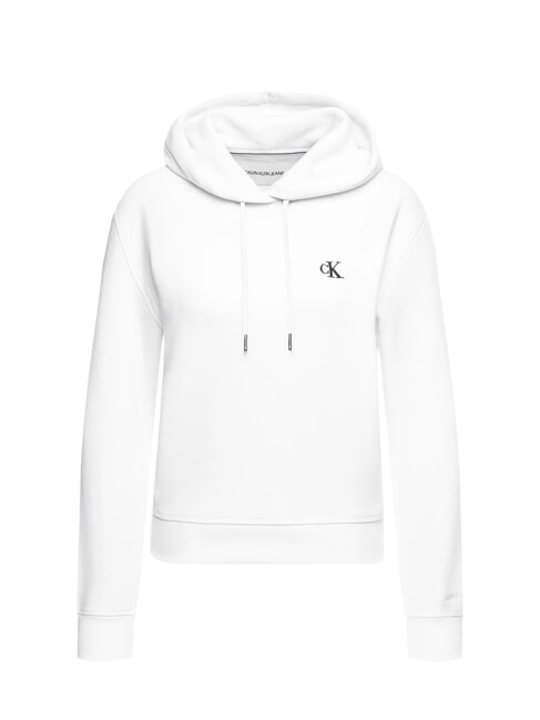 CKJ Felpa con cappuccio bright white - Felpe Donna