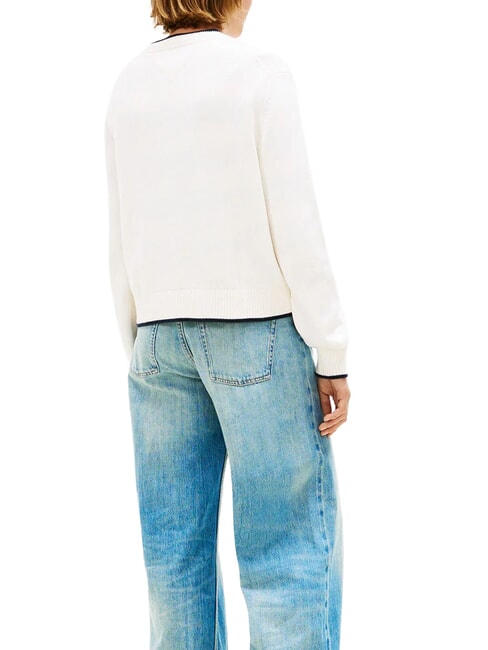 TJ Maglione in cotone ancient white - Maglie Donna